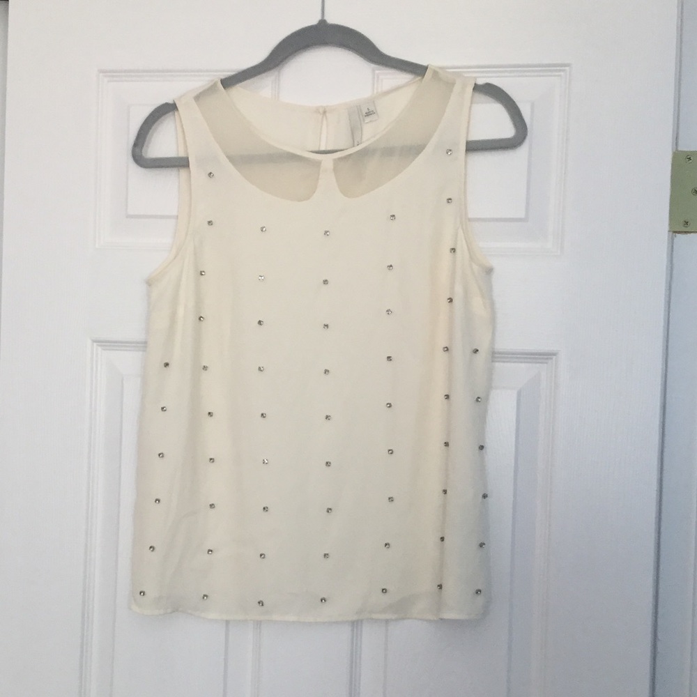 Lauren Conrad Bow Jeweled Tank